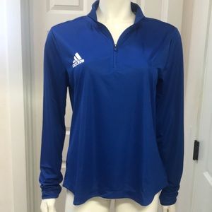 Adidas Athletic/Athleisure 1/4 Zip Knit Top, NWT!